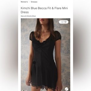 Urban Outfitters Kimchi Blue Becca Fit & Flare Mini
Dress